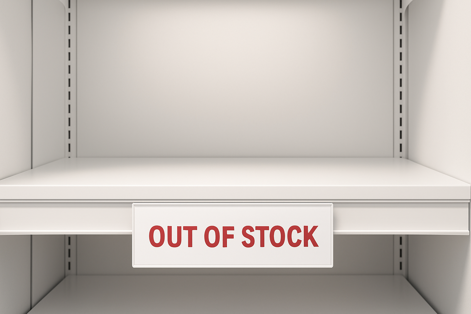 out of stock product